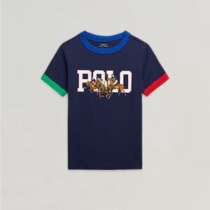 Polo by Ralph Lauren Kids Navy Polo Graphic Tee